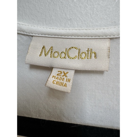 Modcloth Blouse Top 2X Bell Sleeve Fairy Whismy Boho Ethereal Floral Hippie - Picture 5 of 16